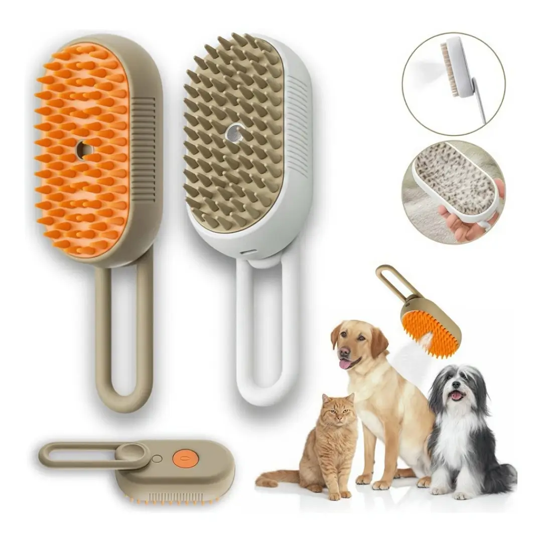 Escova a Vapor sendo usada em pets